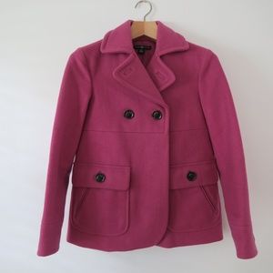 GAP Pink Classic Baby Doll Wool blend Coat XS